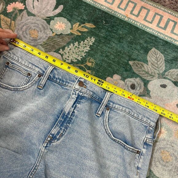 J. Crew Essential Straight Cropped Jeans Womens 35 Light Blue High Rise Raw Hem - Picture 11 of 16